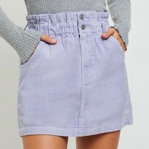 Corduroy Paper-bag waist skirt